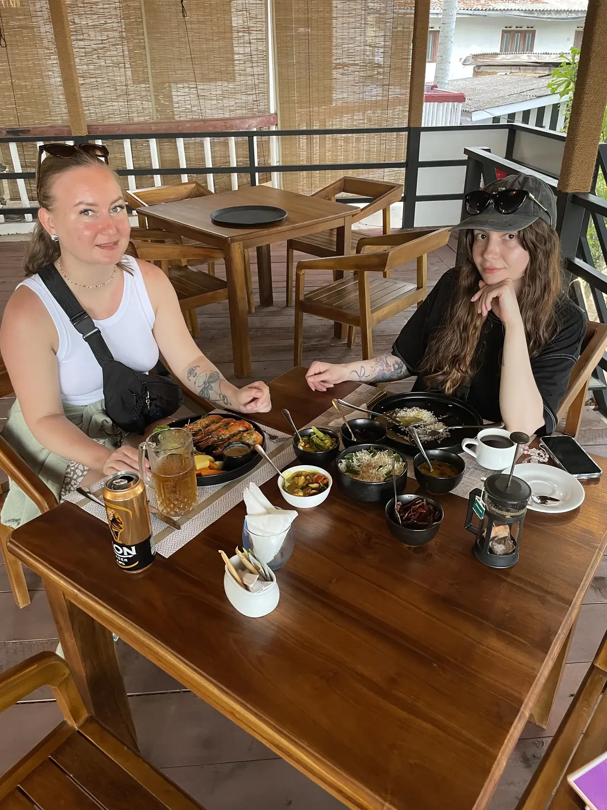 Guests sharing food at Kamayan